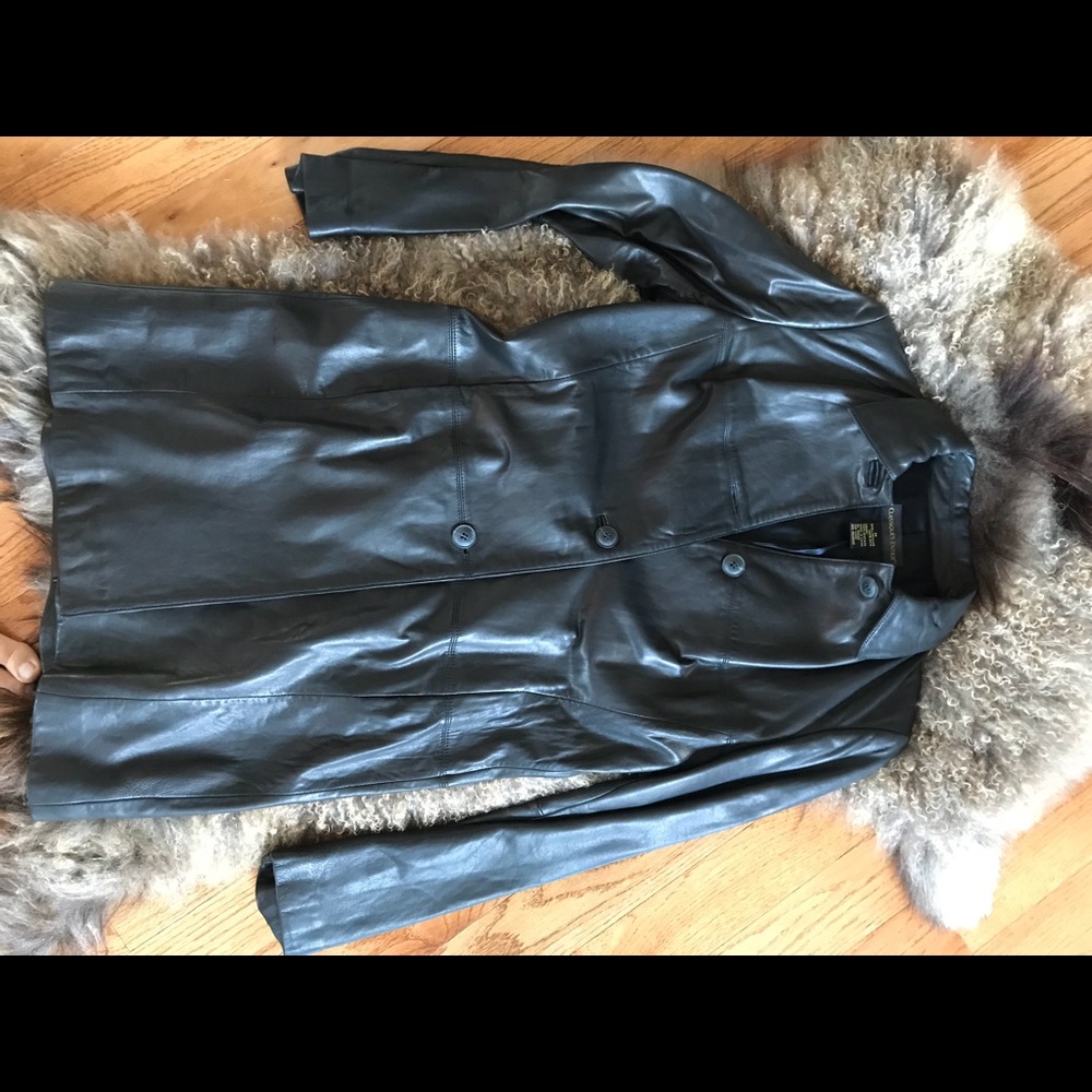 Classiques Entier fitted leather coat